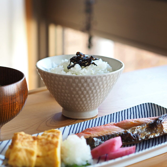 オリメ P鹿の子 茶碗 小 ホワイト / ORIME / 波佐見焼 波佐見焼き 茶碗 飯碗 陶器 和食器 手作り 日本製 アイユー aiyu