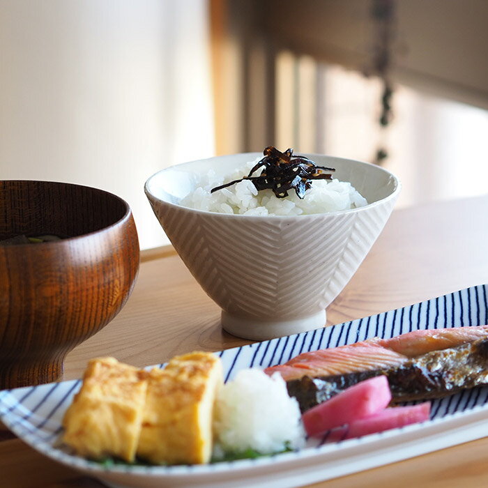 オリメ Pヘリンボーン 茶碗 小 ホワイト / ORIME / 波佐見焼 波佐見焼き 茶碗 飯碗 ホワイト 陶器 和食器 手作り 日本製 アイユー aiyu