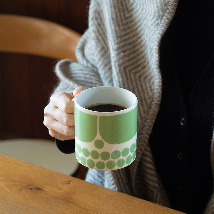 Rakuten - 【お買い物マラソン クーポン対象】アラビア スンヌンタイ マグ 350ml ライトグリーン / ARABIA Sunnuntai / マグカップ 北欧 食器 限定カラー ギフト