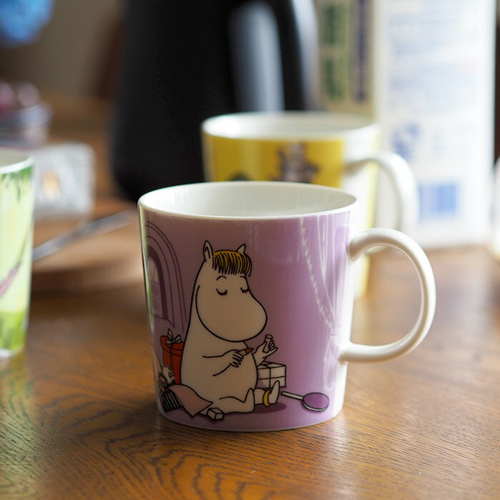 アラビア　ムーミン　マグ　フローレン　ライラック　/　ARABIA　Moomin　/　 ムーミンマグ 北欧食器 ギフト プレゼント 磁器 スノークのおじょうさん スノークメイデン マグカップ moomin