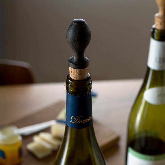 サンク　クレモアミル　ボトルストッパー　ブラック　/　CINQ　/【10点までネコポス可】木製 オーク材 ..