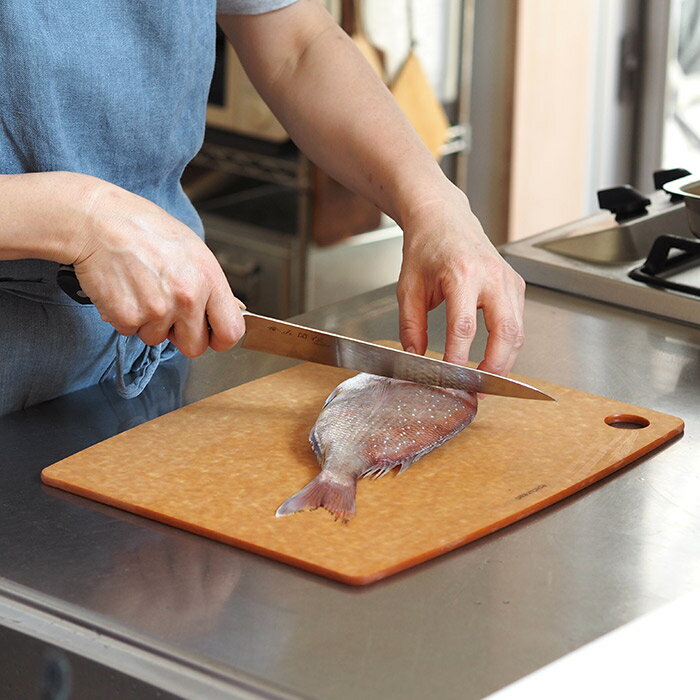 【お買い物マラソン クーポン対象】エピキュリアン カッティングボード L ナチュラル / epicurean /まな板 キッチン用品 食洗機 耐熱 速乾 丈夫 強い エコ ギフト プレゼント アウトドア 両面 薄い ナチュラル