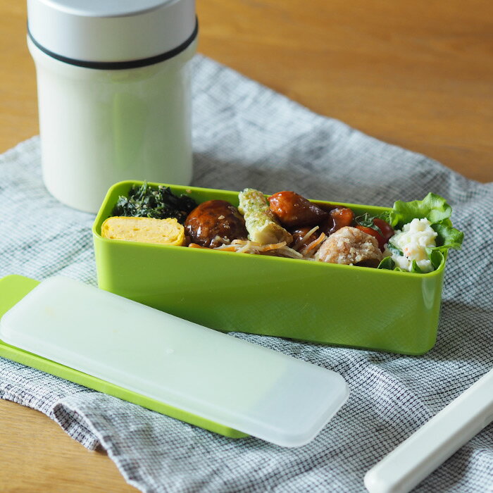 【43% OFF】クールランチスリム　400ml　グリーン　/　GEL-COOL　※　/　弁当箱 プラスチック 樹脂製 保冷剤入り蓋 保冷剤一体型 電子レンジ 食洗機 子供 小学生 中学生 高校生 女性用 遠足 ピクニック ランチボックス