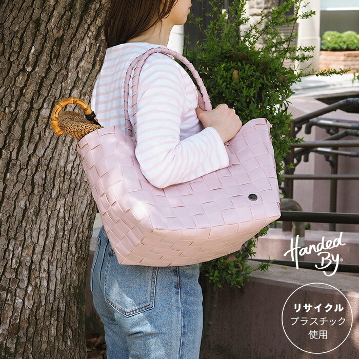 ハンデッドバイ　トートバッグ　PARIS　ペールピンク　/　Handed By 【ラッピング不可】 / お重 バッグ..