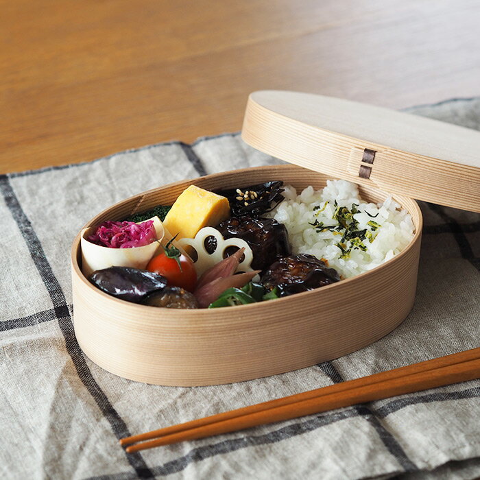 【11/25★クーポン&最大100%Pバック】博多曲物 玉樹 弁当箱(だえん・小) / 曲げわっぱ 弁当箱 吉野杉 無塗装 楕円 一段 ランチボックス 天然木 ...