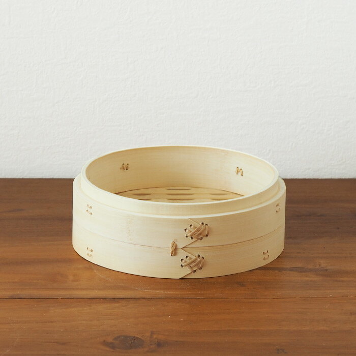 【10日限定クーポン対象】かごや 竹 中華せいろ 21cm 本体 / 蒸し器 天然木 セイロ 蒸篭 蒸し料理 温野..