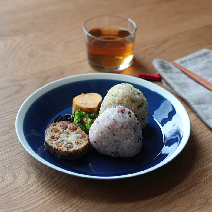 yumiko　iihoshi　porcelain　×　木村硝子店　dishes　220　plate　ink　blue　/　ディシィーズ　インクブルー イイホシユミコ ギフト プレゼント レンジ可 食洗機可のサムネイル