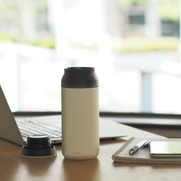 Rakuten - キントー　トラベルタンブラー　350ml　ホワイト　/　KINTO　/　水筒 保温 保冷 アウトドア キャンプ おしゃれ 持ち運び 遠足 魔法瓶 プレゼント 新生活 通勤通学