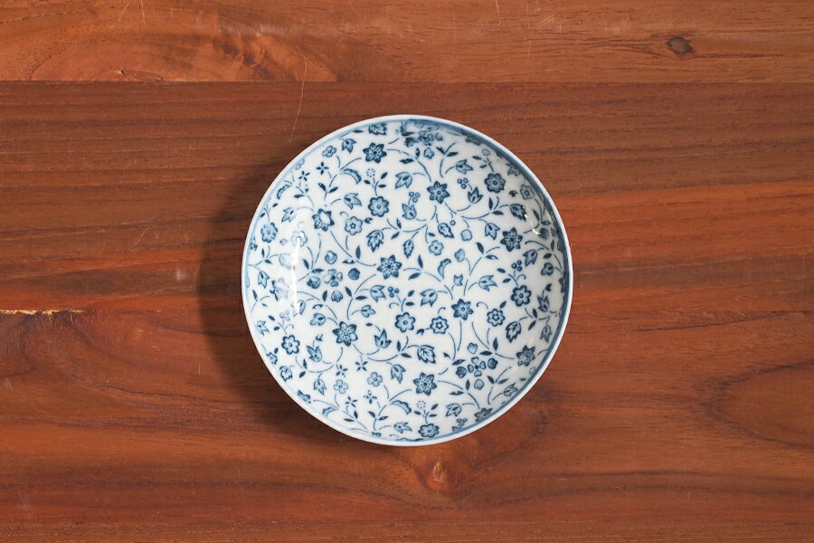 丸直製陶所 染付小皿 レモングラス ※ / エッグシェル プレート 銅版転写 美濃焼 結婚祝い 新築祝い ギフト 贈り物 プレゼント 手作り 日本製 レトロ【2603SS】