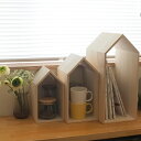 増田桐箱店 ブックハウス ネスト Book House Nest / 桐製 本立て ブックエンド 3個セット 軽量 ギフト 結婚祝い 進級祝い 子ども部屋 おし...