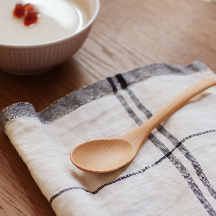 クラフト工房・木奏　木のカトラリー　れんげ風スプーン　小　/　【2点までネコポス可】西村延恵 カトラリー 木製 天然木 国産 作家もの