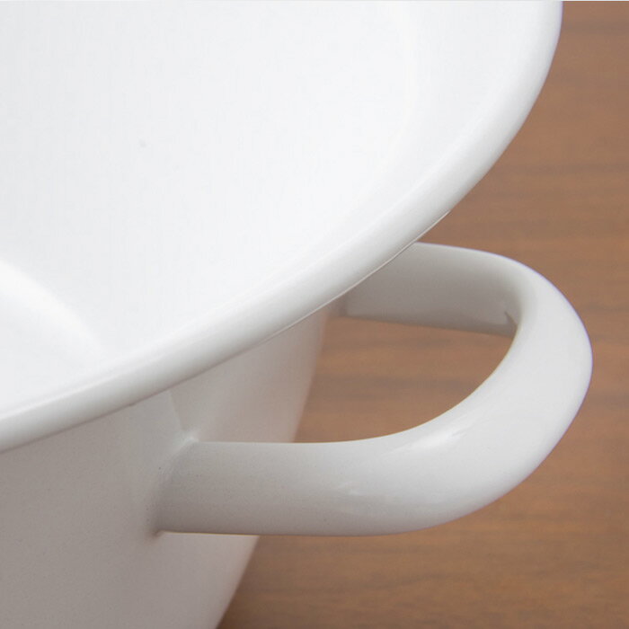 野田琺瑯 たらい / ホーロー 足湯 直火 アロマ 煮洗い 洗濯 10リットル 10L 大 大型 3