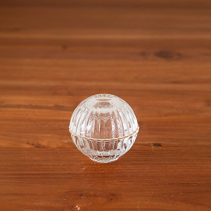 【ひなまつりP5倍】てまり蓋珍味 金付き / ガラス器 蓋付 手まり形 珍味入れ 和食器 お正月 ハレの日 新年 ハンドメイド 日本製