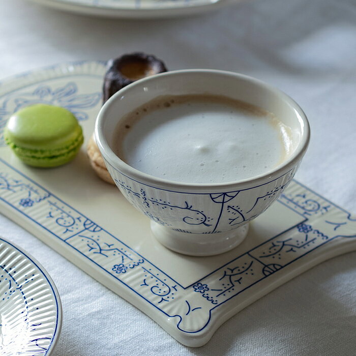 【お買い物マラソン クーポン対象】ロイヤルボッホ コペンハーゲン カフェオレボウル 11cm / ROYAL BOCH Copenhague　/　 食器 皿 青 陶磁器 唐草 おしゃれ ボウル サラダボウル 食洗機 ギフト (2)
