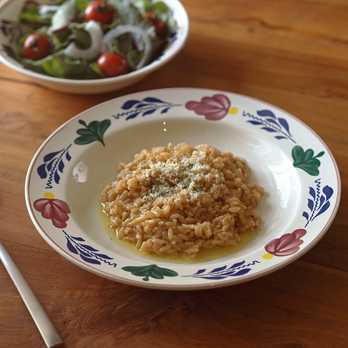 Rakuten - ロイヤルボッホ ブーレンボント ディーププレート 23cm / ROYAL BOCH Borenbont　/　 食器 花柄 陶磁器 深皿 パスタ皿 カレー皿 スープ皿 食洗機 ギフト