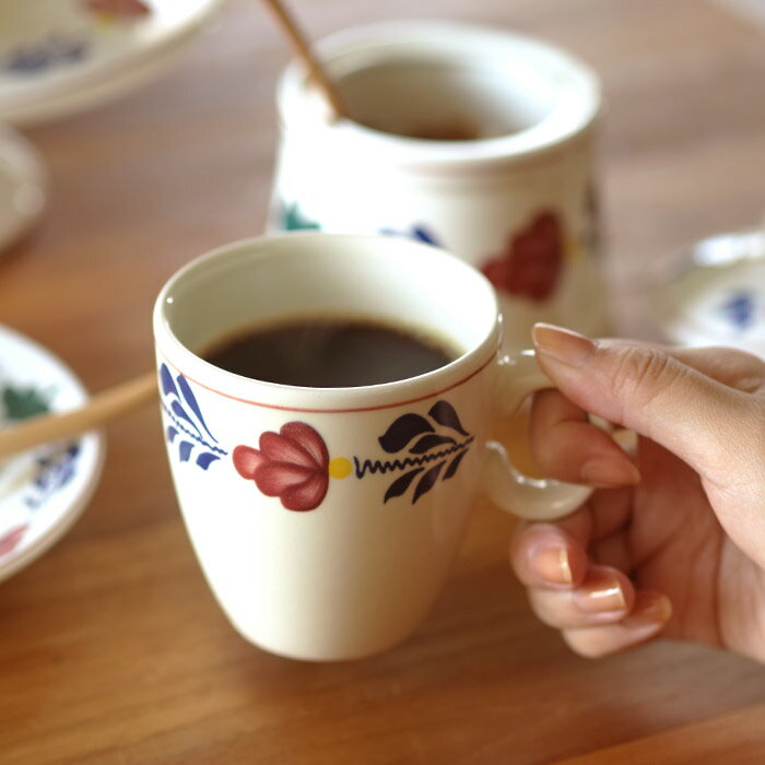 Rakuten - ロイヤルボッホ ブーレンボント ミニマグ 230cc / ROYAL BOCH Borenbont/　 食器 花柄 陶磁器 マグカップ 小さめ コーヒーカップ 食洗機 ギフト