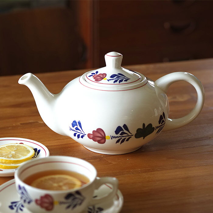 乐天商城 - ロイヤルボッホ ブーレンボント ティーポット 1.2L / ROYAL BOCH Borenbont　/　 食器 花柄 陶磁器 ポット 急須 紅茶 大容量 食洗機 ギフト