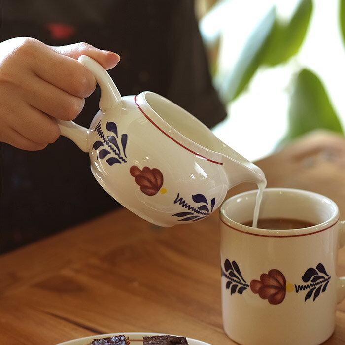 Rakuten - ロイヤルボッホ ブーレンボント ミルクジャグ 310cc / ROYAL BOCH Borenbont/　 食器 花柄 陶磁器 ミルクピッチャー クリーマー ソース ドレッシング 食洗機 ギフト