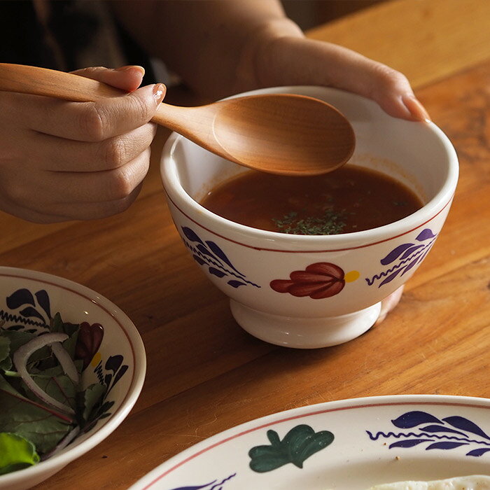 【お買い物マラソン クーポン対象】ロイヤルボッホ ブーレンボント カフェオレボウル 13cm / ROYAL BOCH Borenbont/　 食器 花柄 陶磁器 ボウル 小鉢 スープボウル デザートボウル 食洗機 ギフト (3)