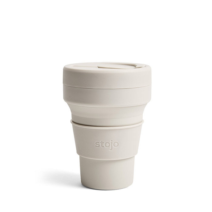 【15日限定 クーポン対象】ストージョ ポケットカップ 355ml オーツ / stojo / マイカップ マイタンブラー テイクアウトコーヒー アウトドア キャンプ シリコン製 リユースカップ エコアイテム SDGs prokitchen-10020662 プロキッチン サンプル画像2