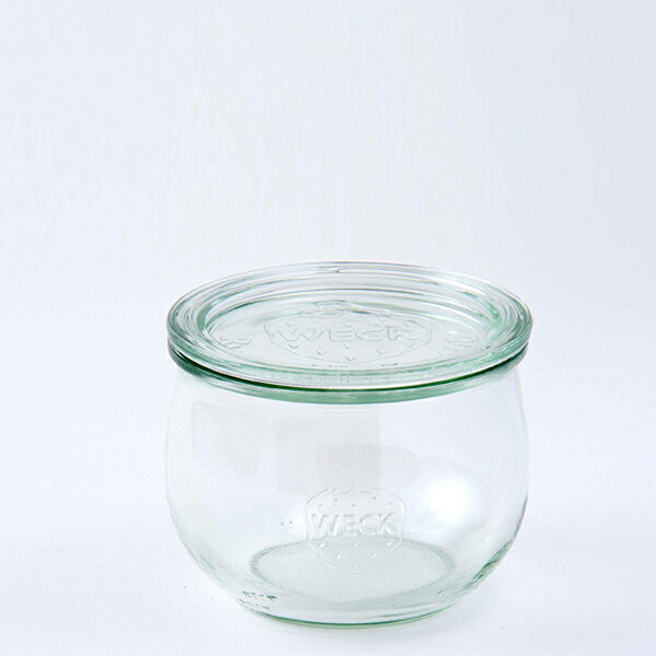 ウェック　チューリップシェイプ　500ml　口径Lサイズ　/　WECK　/　ヨーグルト ジャム 保存容器 常備菜 瓶詰め 保存瓶 密閉 塩麹 醤油麹 自家製調味料
