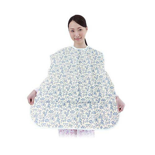 食事用エプロン 青 KK71