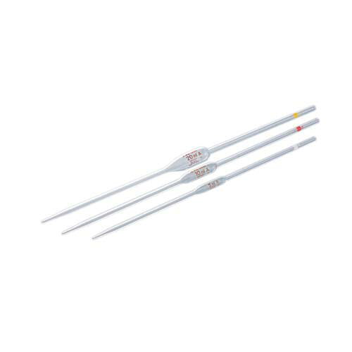 ●材質：硼珪酸ガラス-1●JIS R 3505 規格品 クラスA(マーク付き)●容量精度・ロットNo本体表記●トレーサビリティ・検査成績書対応可●容量：0.1mL●体積許容誤差：+-0.005mL●全長：300mm●上部外径：直径5mm●色：青●事業者向け商品です。リニューアルに伴い、パッケージ・内容等予告なく変更する場合がございます。予めご了承ください。広告文責：楽天グループ株式会社050-5212-8316
