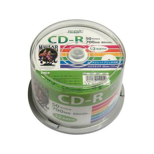 メディアディスク CD-R 50枚入 HDCR80GP5