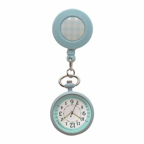 ナースウォッチ (リールクリップ付き) ブルー GY017p-2