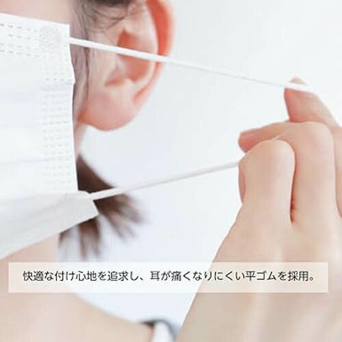 ソフトサージカルマスク ブルー 50枚入 肌に優しい不織布 耳が痛くなりにくい平ゴム 医療用マスク規格 クラス2(全国マスク工業会)