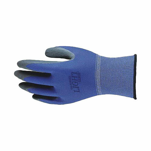 天然ゴム背抜き手袋 (13ゲージ) ブルー LL A-371BLL