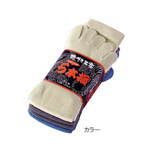 5本指ソックス カラー 1束 (5足入) 6071