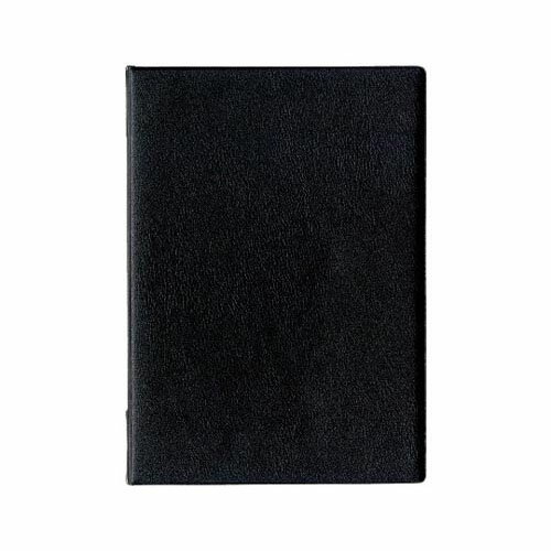メニューファイル レザー調 A4 4頁 黒 MN-153-BK