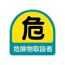 ヘルメット用ステッカー 危険物取扱者 1シート (2枚入) 851-40