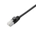 LANケーブル CAT6対応 EU RoHS指令準拠 爪折れ防止 簡易パッケージ仕様 20m ブラック LD-GPT/BK20/RS