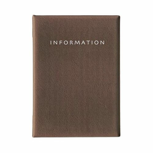 インフォメーションファイル A4 8頁 茶 MN-180-BR