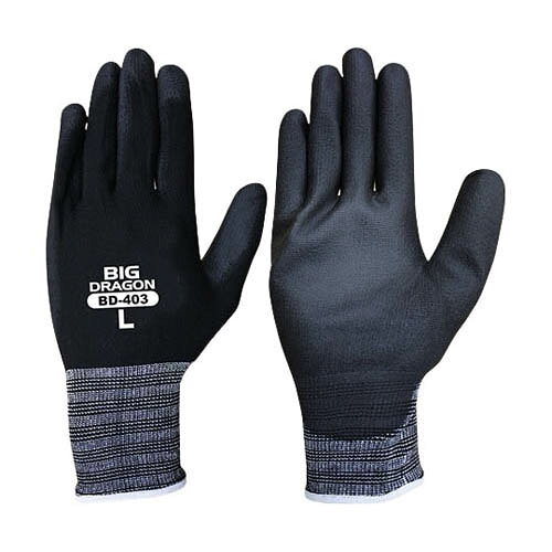 ウレタンゴールド (10双*12個) ブラック M 7065