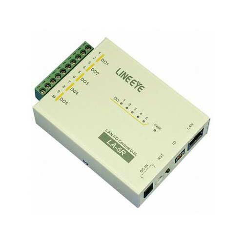 LAN接続型デジタルIOユニット リレー接点5出力 LA-5R