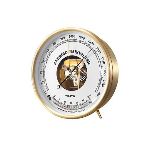 アネロイド気圧計温度計付+トレサビ...