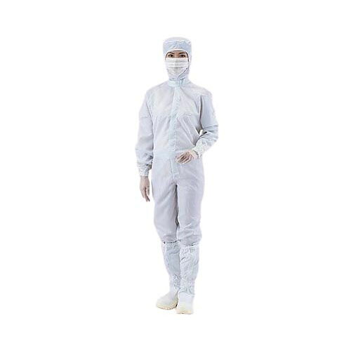 クリーンスーツ (オールインワン) 4L 白 シューズ22.5cm 12110SW
