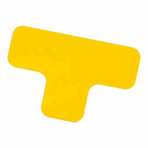 ラインテープ (フロアマーカー) 黄 凸字 ALD-T-Y