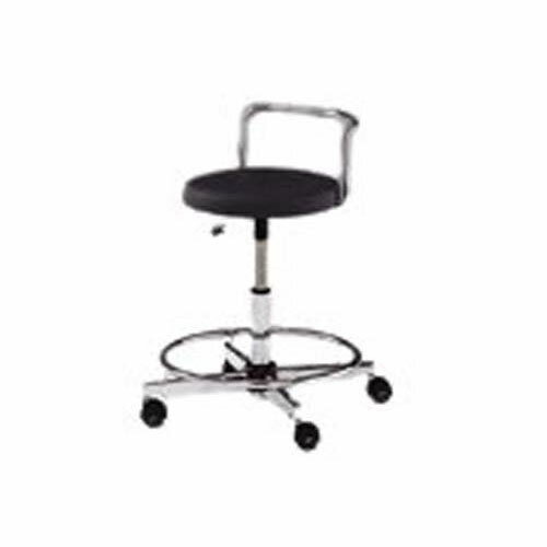 クリーンルームチェアー (リング付き) ブラック CRC-84