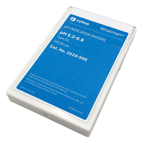 pH試験紙 ストリップ入 CS5.2-6.8 1箱 (200枚入) 2628-990