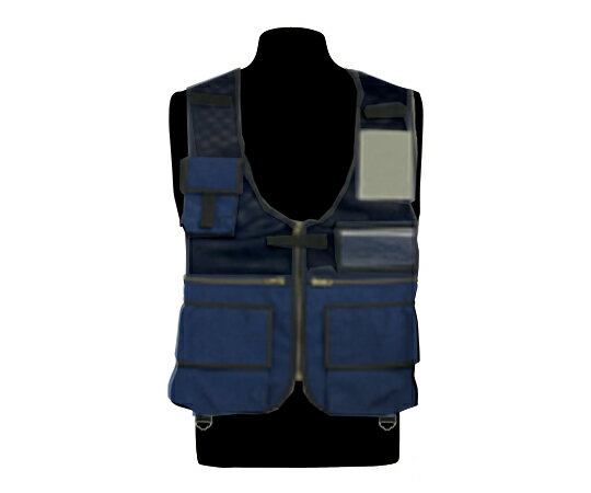 医療従事者ベスト (スタンダード) ネイビー フリー 010-1002