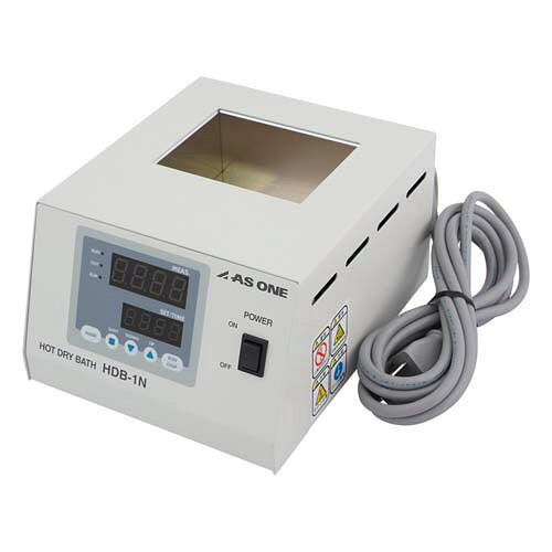 ●デジタル温度調節器により安定した温度管理が可能です。●温度センサーにK熱電対を採用し、高精度な温度管理が可能です。●コンパクトで省スペース設計です。●型番：HDB-1N●品名：本体●外寸法：160×205×110mm●温度範囲：室温+5〜120度●温度制御方式：マイコンPID制御●重量：3kg●電源：AC100V、50／60Hz●ヒーター容量：250W●コンセント形状：アース線付き3Pプラグ●※アルミブロックは付属していません。●※点検・検査サービスとは、出荷時もしくはお客様の現場で、制御関係（庫内実測温度等）や電動機関係の検査を実施し、検査書を発行するサービスです。●事業者向け商品です。リニューアルに伴い、パッケージ・内容等予告なく変更する場合がございます。予めご了承ください。広告文責：楽天グループ株式会社050-5212-8316