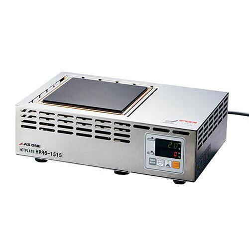 ●ご要望の多い600度対応を実現。●作業エリア、ワークサイズに合わせ2サイズを用意。●天板は耐薬性を高めたセラミックコーティング仕様です。●焼鈍処理を施したSUS304天板を使用しておりますので、天板が割れたりすることがありません。●過昇温防止には手動復帰型バイメタルを採用しています。●シーズヒーターを採用し、高温の加熱が可能です。●型番：HPR6-1515●最高温度（度）：600●天板サイズ（mm）：150×150●本体材質：ステンレス（SUS304・底板のみSUS430）●天板材質：ステンレス（SUS304）+セラミックコーティング●サイズ：335×225×121mm●ヒーター容量：シーズヒーター1350W●温度調節器：PID制御●温度調節タイマー：0〜99時間59分（装置停止機能付き）●安全装置：過電流保護・過昇温防止●電源：AC100V 50／60Hz●電源コード：2.5m、アース付き3Pプラグ●重量：6.6kg●耐荷重：5kg●※点検・検査サービスとは、出荷時もしくはお客様の現場で、制御関係（庫内実測温度等）や電動機関係の検査を実施し、検査書を発行するサービスです。●事業者向け商品です。リニューアルに伴い、パッケージ・内容等予告なく変更する場合がございます。予めご了承ください。広告文責：楽天グループ株式会社050-5212-8316