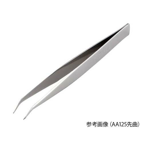ステンレス製ピンセット 先曲 AA150mm