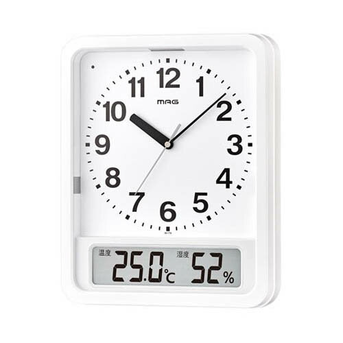 MAG電波自動点灯置掛両用時計 ルック W-779 WH-Z