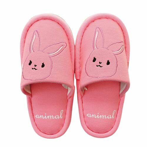 子供用スリッパ (アニマル) ピンク