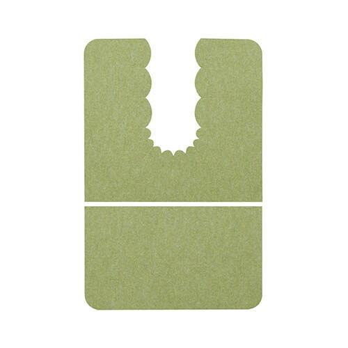 バリアフリーおくながトイレマット 無地 グリーン KE-96